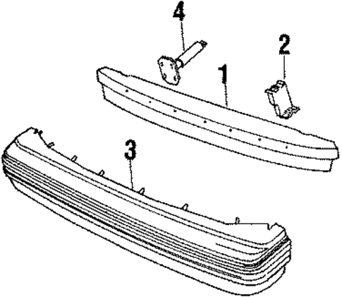 Capri BUMPER ASSEMBLY - REAR