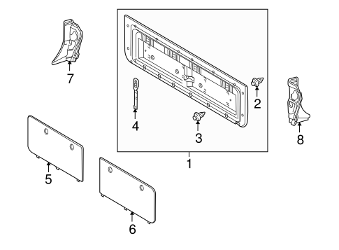 BODY/INTERIOR TRIM - TAIL GATE for 2009 Toyota Land Cruiser #1