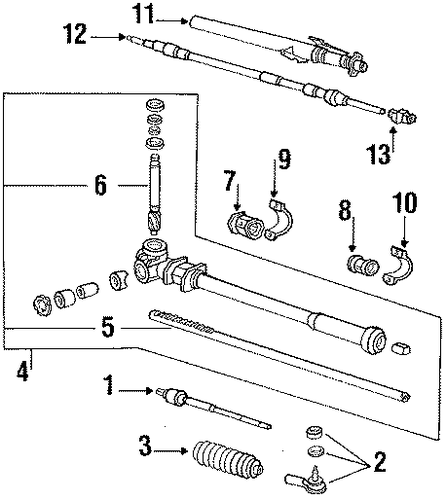 Bracket B, Steering Rack Bracket B, Steering Rack