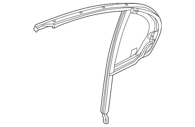 C2S51400 Деталь FIXED GLASS, RIGHT