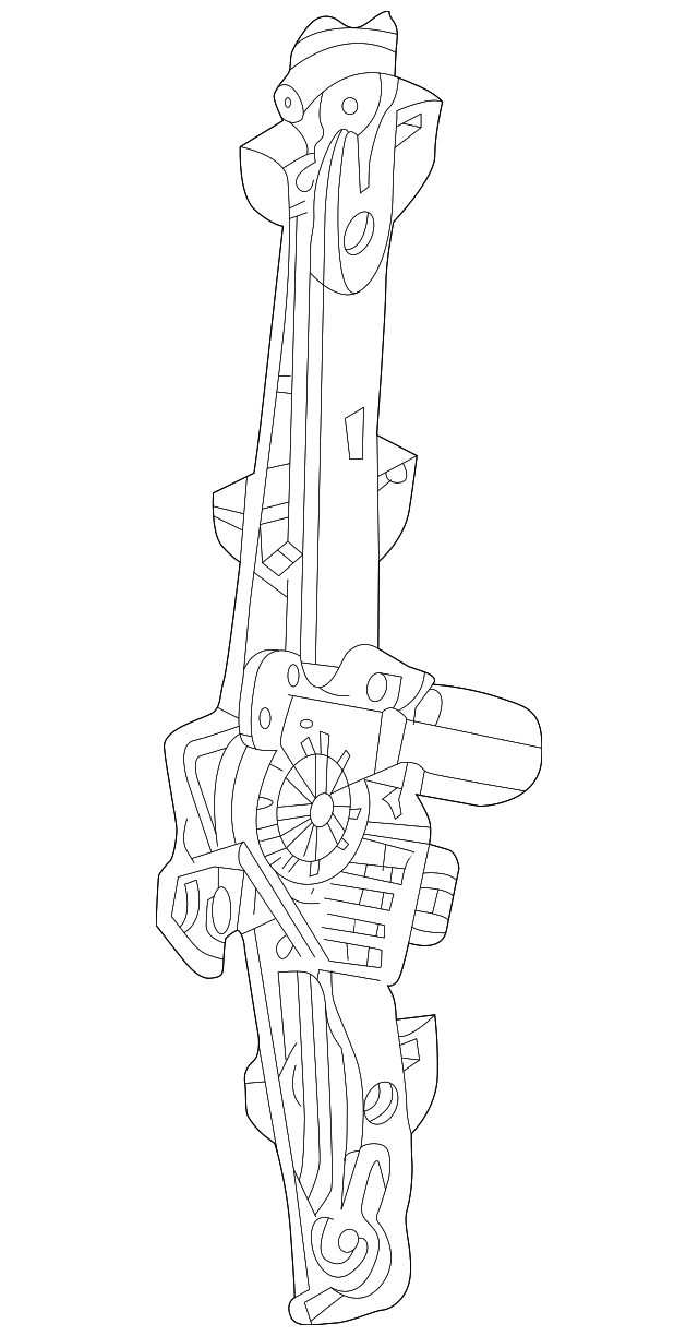 C2S44894 Деталь WINDOW REGULATOR, RIGHT