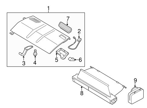 Panamera PACKAGE SHELF TRIM