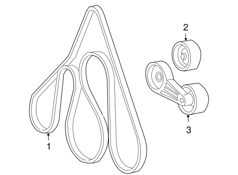Cooling System/Belts & Pulleys for 2007 Ford F-250 Super Duty #1