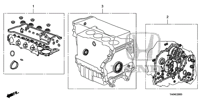 Engine/Gasket Kit (L4) for 2008 Honda ACCORD SEDAN #1