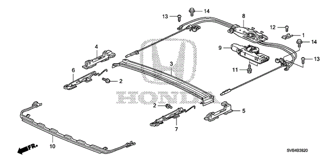 INTERIOR / BUMPER/ROOF SLIDE COMPONENTS for 2010 Honda CIVIC COUPE #1