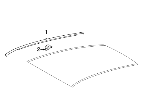BODY/EXTERIOR TRIM - ROOF for 2012 Scion iQ #1