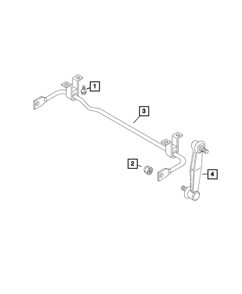 Rear Stabilizer Bar for 2017 Jeep Renegade #0