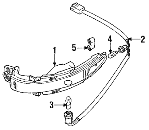 Park & Signal Lamps for 1993 Ford Probe #0