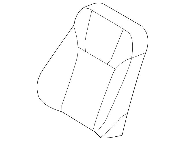 D2BZ-5464417-AA Деталь SEAT BACK COVER, LEFT