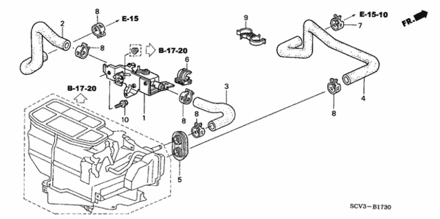 Water Valve for 2006 Honda Element #0