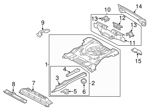 Mariner REAR FLOOR & RAILS