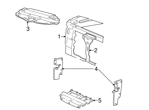 Body/Radiator Support for 2001 Ford F-150 #1