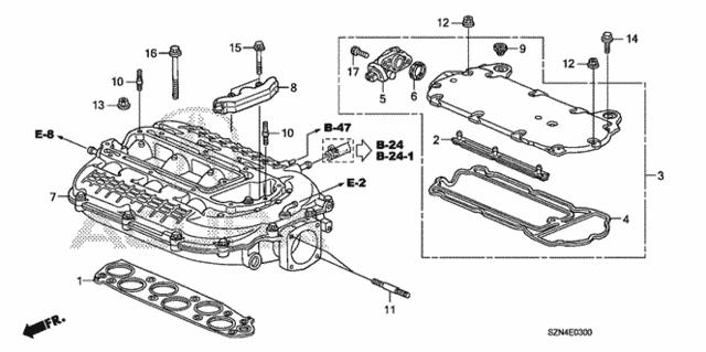 Intake Manifold for 2012 Acura ZDX #0