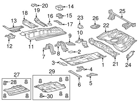 BODY/FLOOR & RAILS for 2016 Scion iM #1