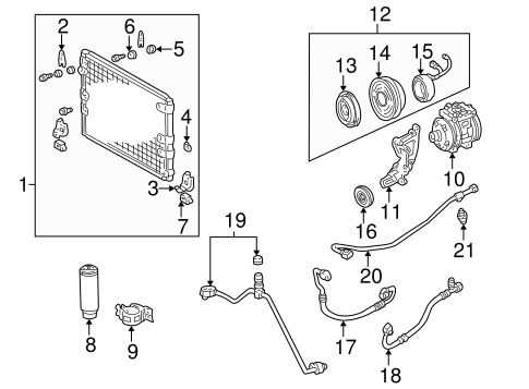 HVAC/CONDENSER, COMPRESSOR & LINES for 1996 Toyota 4Runner #2