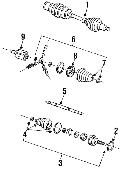 Drive Axles for 1998 Oldsmobile 88 #0