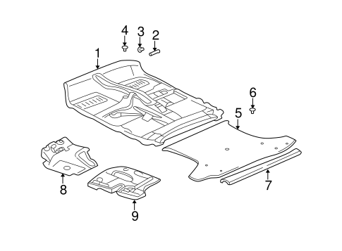 BODY/INTERIOR TRIM - REAR BODY for 2005 Toyota RAV4 #1
