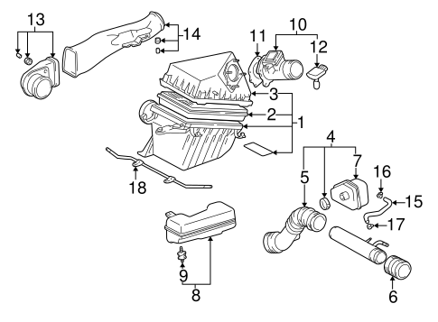ENGINE/AIR INTAKE for 2001 Toyota Tacoma #1