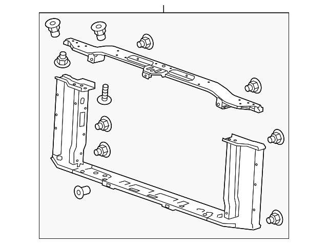 23259510 Деталь RADIATOR SUPPORT