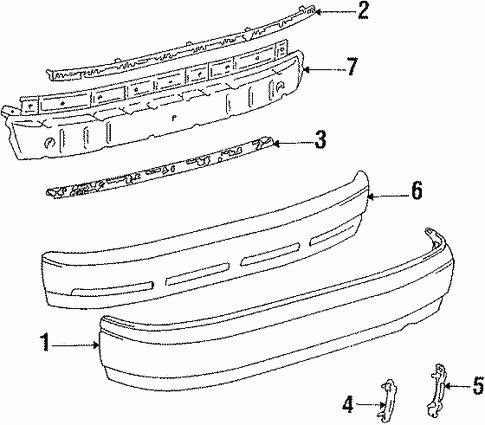 Bumper & Components - Rear for 1986 Toyota Celica #0
