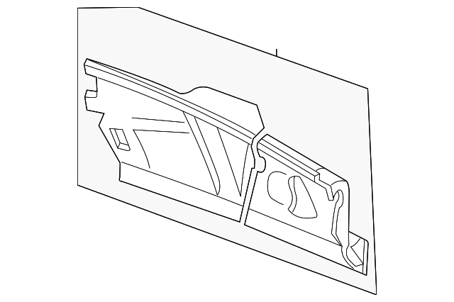 XR3Z16054AA Деталь APRON/RAIL ASSY, RIGHT