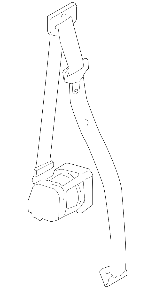 LR056626 Деталь BELT & RETRACTOR, RIGHT
