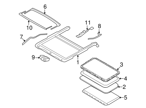 Body/Sunroof for 2009 Ford Taurus X #1