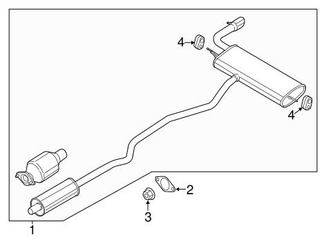 MKZ EXHAUST COMPONENTS