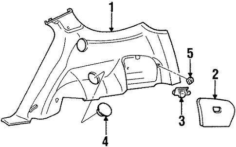 Sable INTERIOR TRIM - QUARTER PANELS 2