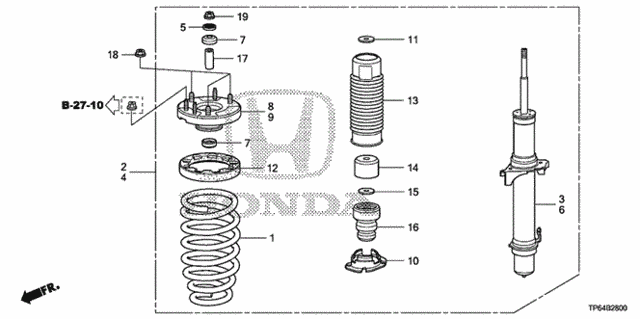 Front Shock Absorber for 2011 Honda Accord Crosstour #0