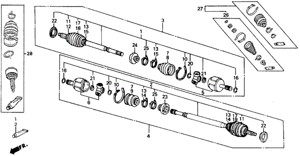 Drive Shaft Set, L Drive Shaft Set, L