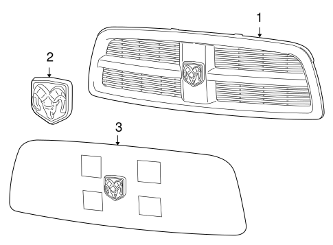 3500 GRILLE & COMPONENTS