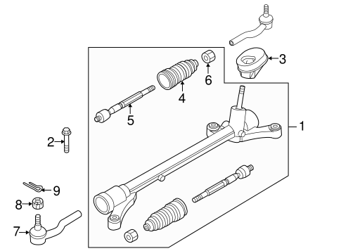 Steering Gear & Linkage for 2012 Mazda 2 #0