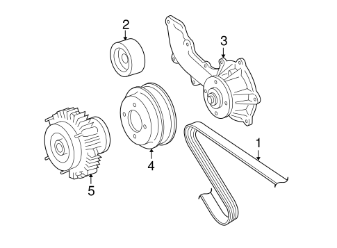 COOLING SYSTEM/BELTS & PULLEYS for 2007 Toyota Tacoma #1