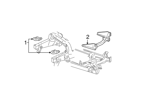 Body/Tow Hook & Hitch for 2002 Ford F-150 #1