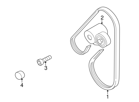 Belts & Pulleys for 2000 Volkswagen Passat #0