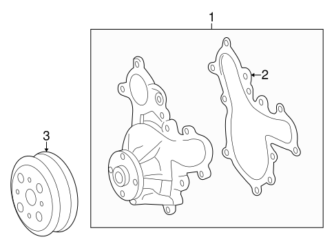 COOLING SYSTEM/WATER PUMP for 2016 Toyota Land Cruiser #1