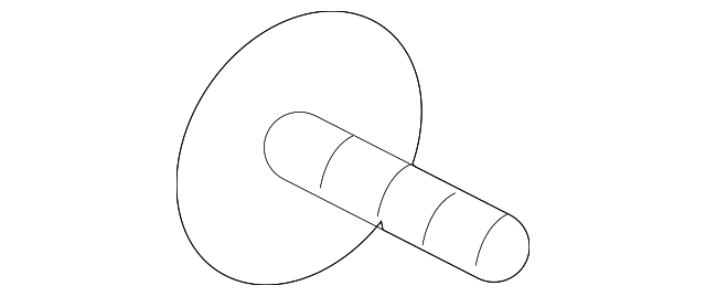 C2P8293 Деталь QUARTER GLASS BOLT, LEFT