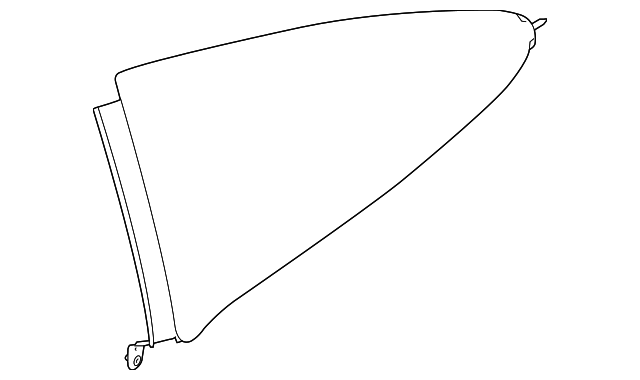 C2P25330 Деталь QUARTER GLASS, RIGHT