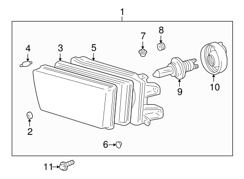ELECTRICAL/BULBS - CHASSIS for 2001 Toyota 4Runner #1