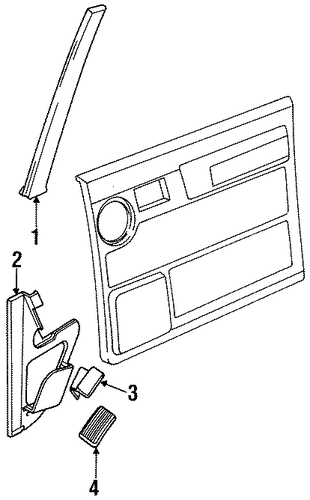 Defender 110 INTERIOR TRIM - WINDSHIELD