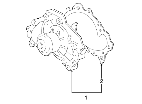 COOLING SYSTEM/WATER PUMP for 2004 Toyota Avalon #2