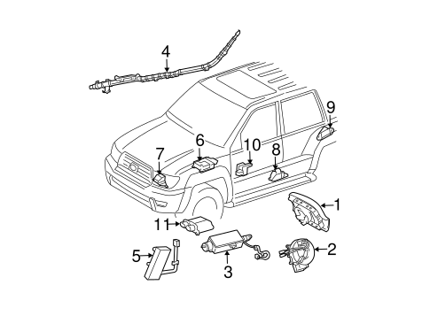 ELECTRICAL/AIR BAG COMPONENTS for 2009 Toyota 4Runner #1