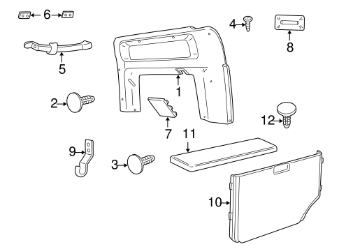Discovery INTERIOR TRIM - QUARTER PANELS