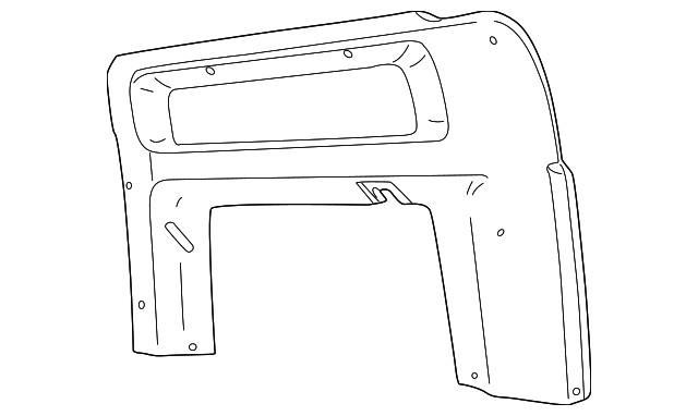 EQT100440LUM Деталь UPPER QTR TRIM, RIGHT