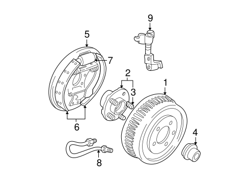 Brakes/Rear Brakes for 2001 Ford Taurus #4