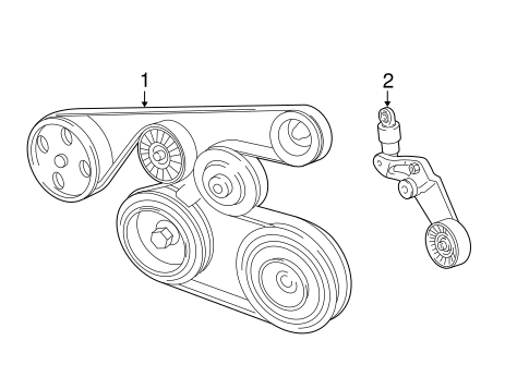 MAINTENANCE & LUBRICATION/BELTS & PULLEYS for 2005 Toyota Matrix #1