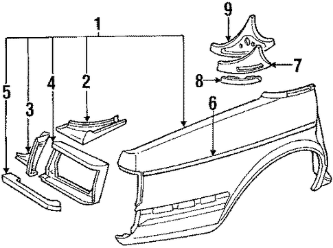 XJ12 QUARTER PANEL