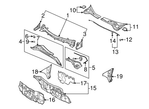Cowl for 2004 Nissan Murano #0