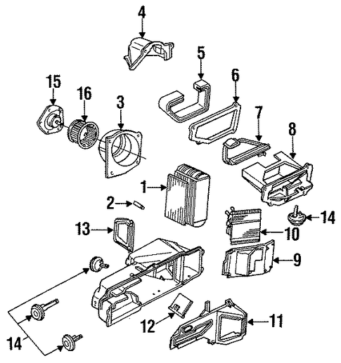 Camaro BLOWER MOTOR & FAN 2